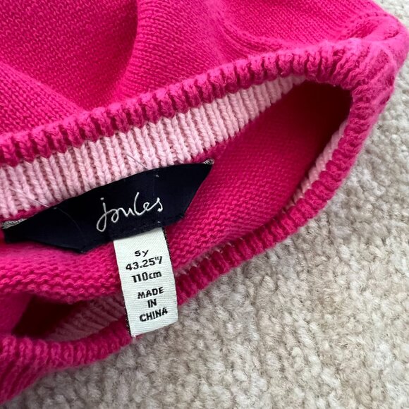 Joules Girls GeeGee Bunny Pink Cotton Jumper Sweater 5 - Picture 2 of 9